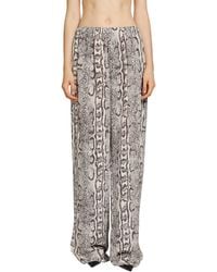 Balenciaga - Python Print Silk Pyjama Pants - Lyst