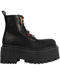 Balenciaga - Strike Platform Booties With Charms - Lyst