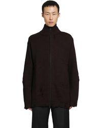 Yohji Yamamoto - High-Neck Zip Cardigan - Lyst