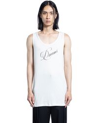Ann Demeulemeester Seva Standard Tank Top in White for Men | Lyst