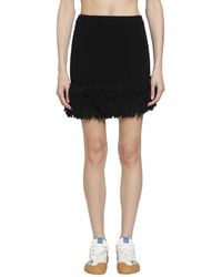 Loewe - Wool Blend Mini Skirt - Lyst