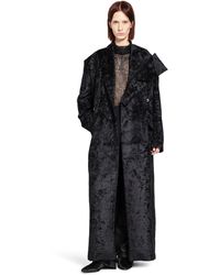 Yehuafan - Brushed Wool Coat - Lyst