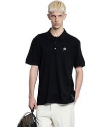 Fendi - Ff Cotton Piqué Polo Shirt - Lyst