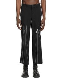 Comme des Garçons - Zipped Wool Trousers - Lyst