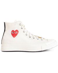 COMME DES GARÇONS PLAY - Small Heart Hi Top Sneakers - Lyst