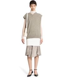 Maison Margiela - Body A Collo Alto Trasparente In Nylon - Lyst