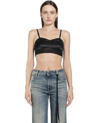 Ann Demeulemeester - Xaja Washed Silk Satin Bralette - Lyst