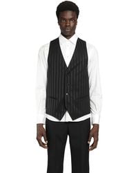 Ann Demeulemeester - Juikko Striped Satin Waistcoat - Lyst