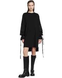 Ann Demeulemeester - Lucina T-Shirt Dress With Light Cotton Sleeves - Lyst