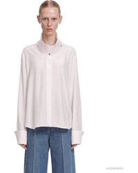 Givenchy - Deconstructed Collar Shirt - Lyst