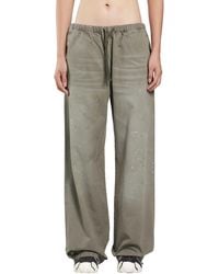 Acne Studios - Washed Cotton Drawstring Trousers - Lyst