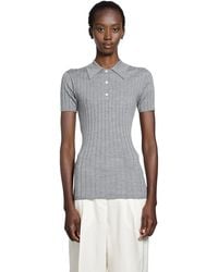 TOTEME - Ribbed Cashmere Silk Polo - Lyst