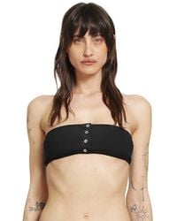 TOTEME - Ribbed Strapless Bikini Top - Lyst
