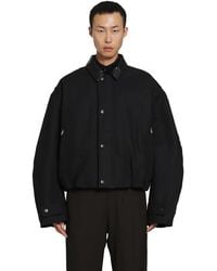 Acne Studios - Cotton Satin Bomber Jacket - Lyst