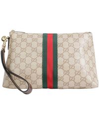 Gucci - Small Gg Pouch With Web - Lyst