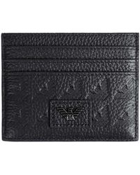 Emporio Armani - Embossed Eagle Card Holder - Lyst