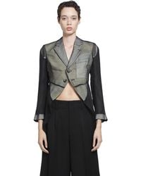Comme des Garçons - Sheer Nylon Long Blazer - Lyst