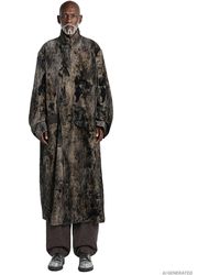 Ziggy Chen - Velvet Stand Collar Coat - Lyst
