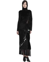 YA YI - Mantra Fringe Turtleneck Sweater - Lyst