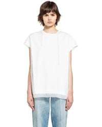 Simone Rocha - Layered Liquid Smock T-Shirt - Lyst