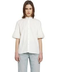 Valentino - Short Sleeve Shirt With Pleated Cuffs - Lyst