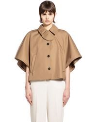 Max Mara - Water-Repellent Gabardine Cape - Lyst