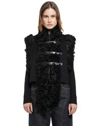 Fendi - Wool And Shearling Gilet - Lyst