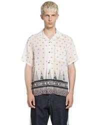 Kapital - Sheer Sarasa Calico Short Sleeve Shirt - Lyst
