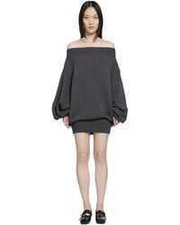 MM6 by Maison Margiela - Merino Wool Knit Dress - Lyst
