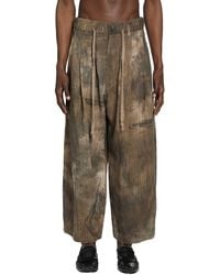 Ziggy Chen - Digital Print Drawstring Trousers - Lyst