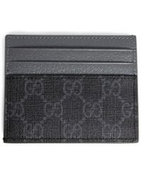 Gucci - Gg Supreme Canvas Card Case - Lyst
