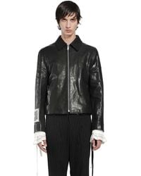 Ann Demeulemeester - Sandor Leather Jacket - Lyst
