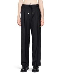 Moncler - Tailored Wool Gabardine Trousers - Lyst