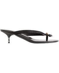 Versace - Gavriel Suede Thong Sandals - Lyst