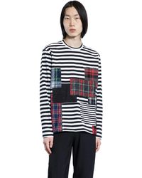 Junya Watanabe - Jersey Patchwork Long Sleeve T-shirt - Lyst