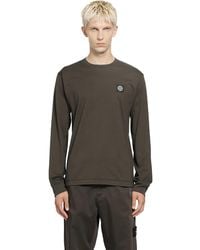 Stone Island - 2100031 60/2 Cotton Jersey Ls T-Shirt - Lyst