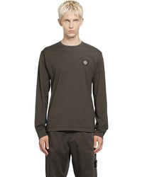 Stone Island - 2100031 60/2 Cotton Jersey Ls T-Shirt - Lyst