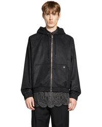 Fendi - Cashmere Zip-Up Hoodie - Lyst