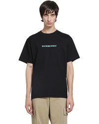Burberry - Heritage Logo Cotton T-Shirt - Lyst