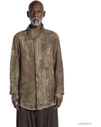 Ziggy Chen - Digital Print High Collar Shirt - Lyst