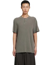 James Perse - Slub Jersey Short Sleeve Henley T-Shirt - Lyst