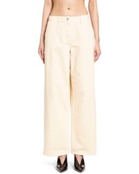Magda Butrym - Wide Leg Denim Trousers - Lyst