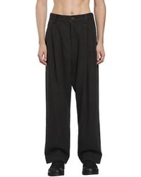 Ziggy Chen - Pleated Drop Crotch Trousers - Lyst