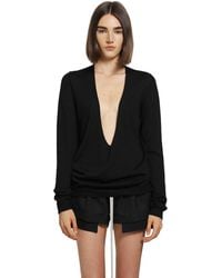 Rick Owens - Tower Extreme V-Neck Sweater - Lyst