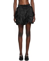 Renli Su - Gathered Mini Skirt - Lyst