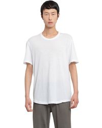 James Perse - Clear Jersey Crew T-Shirt - Lyst