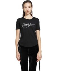 Ann Demeulemeester - Floor 'Lovers Forever' Micro T-Shirt - Lyst