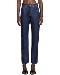 Versace - High-Waist Straight Jeans - Lyst