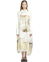IA London - Unbalanced Silk Shirt - Lyst