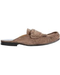 Marni - Suede Sabot With Fringe - Lyst
